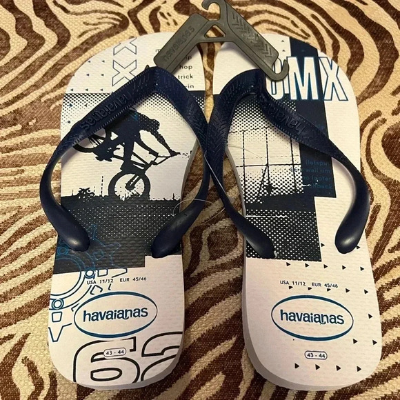 NEW Men’s Havaianas BMX Flip Flops 11/12 - Picture 1 of 3